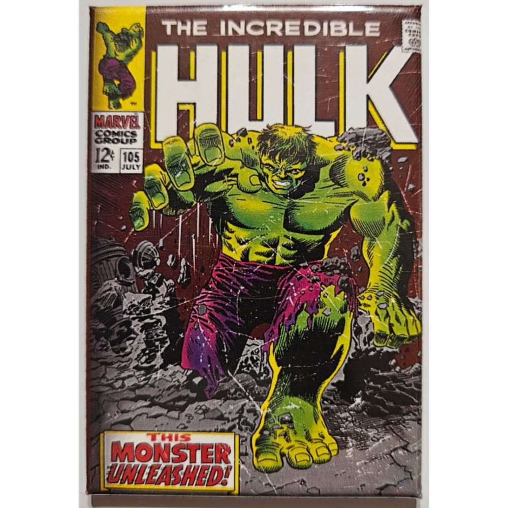 Incredible Hulk Comic‎ Book Cover Magnet Marvel Comics Superhero